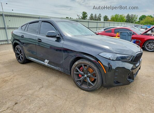 5UX33EX03S9W72705 2025 BMW X6 Black წინა მარჯვენა