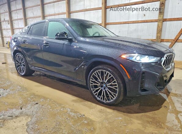 5UX33EX04R9W10028 2024 BMW X6 Blue Front right