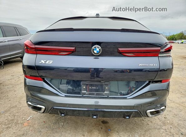 5UX33EX06R9U88563 2024 BMW X6 Black უკანა ხედი