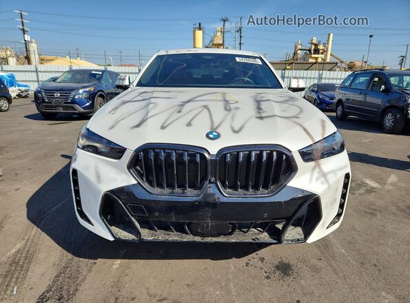 5UX33EX09R9S37570 2024 BMW X6 White Դիմացի տեսք