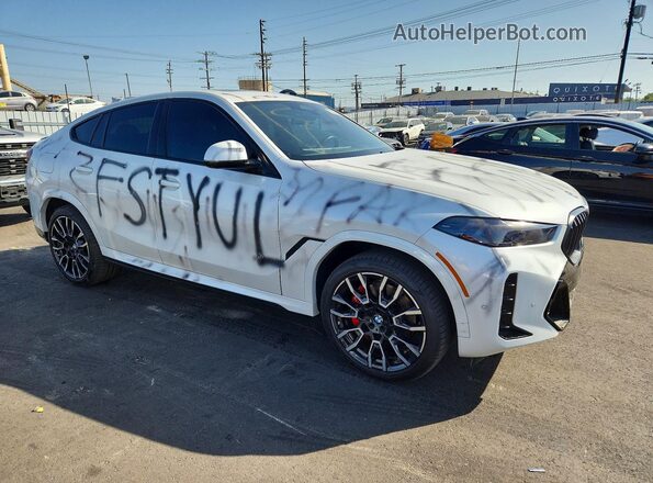 5UX33EX09R9S37570 2024 BMW X6 White Առջևի աջ