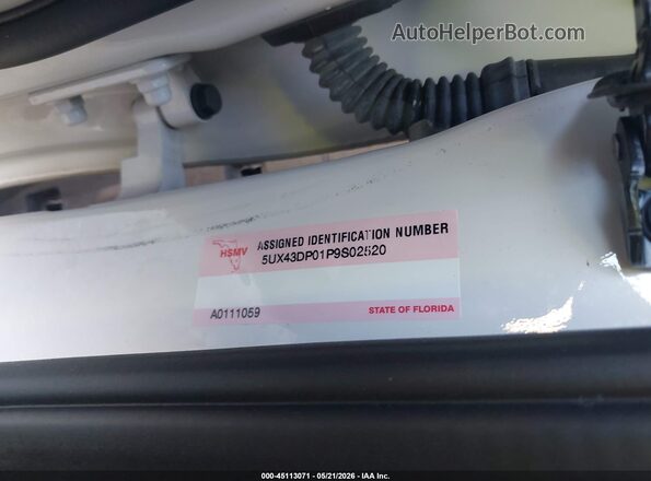 5UX43DP01P9S02520 2023 BMW X3 White 