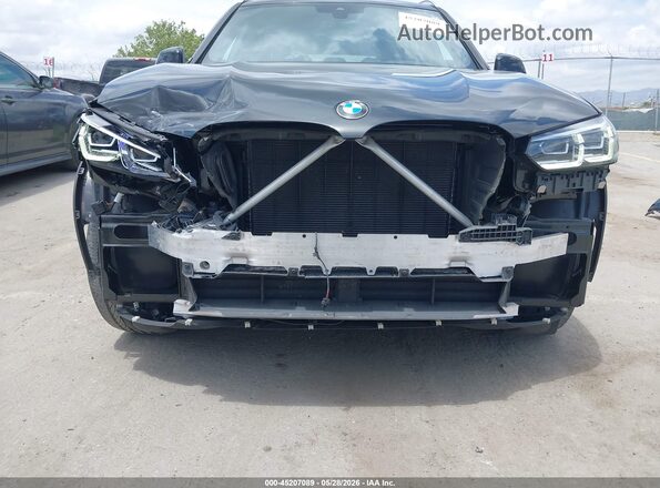 5UX43DP02N9K07710 2022 BMW X3 Black Դիմացի տեսք