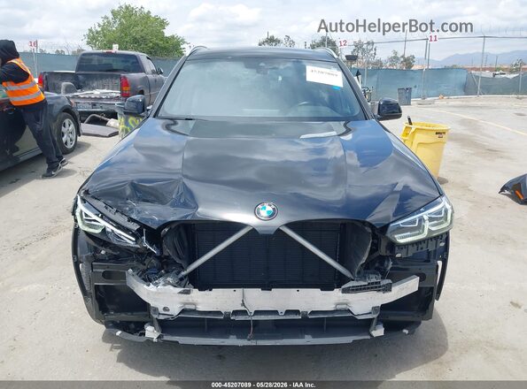 5UX43DP02N9K07710 2022 BMW X3 Black Սալոնի հետևի տեսք
