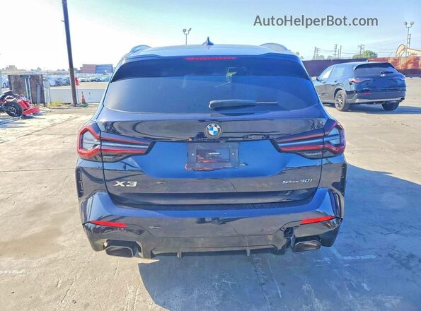 5UX43DP02P9S75489 2023 BMW X3 Black 
