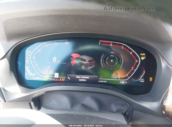 5UX43DP03R9W80991 2024 BMW X3 White Widok tylnych siedzeń