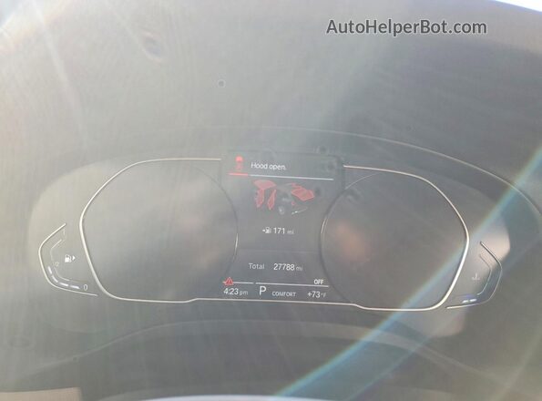 5UX43DP05N9J69213 2022 BMW X3 Blue Вид щитка приладів