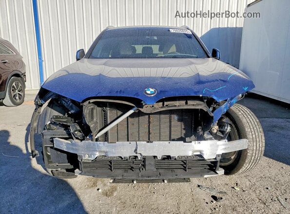 5UX43DP05N9J69213 2022 BMW X3 Blue Вид спереду