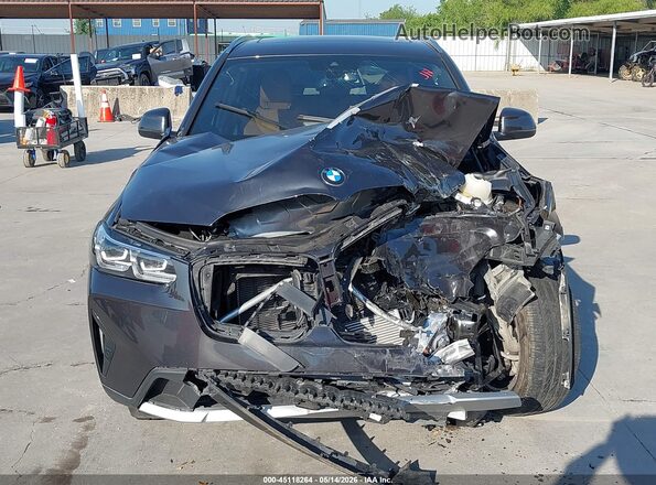 5UX43DP05N9K69294 2022 BMW X3 Gray Դիմացի տեսք