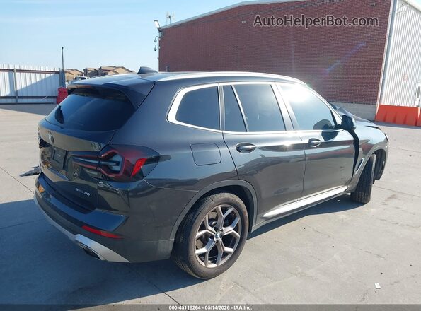 5UX43DP05N9K69294 2022 BMW X3 Gray Հետևի աջ