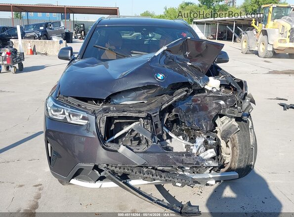 5UX43DP05N9K69294 2022 BMW X3 Gray Սարքավորումների վահանակի տեսք