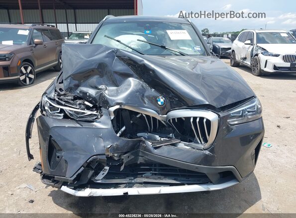 5UX43DP05P9P35910 2023 BMW X3 Gray Widok zestawu wskaźników