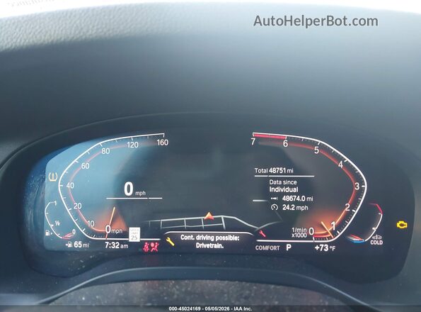 5UX43DP05R9V76891 2024 BMW X3 Black უკანა სავარძლების ხედი