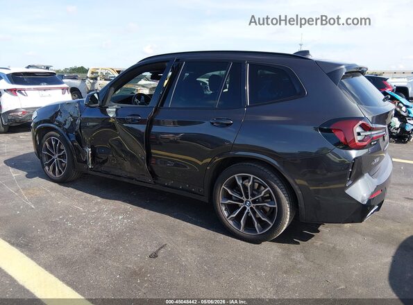 5UX43DP07N9K37334 2022 BMW X3 Gray Հետևի ձախ