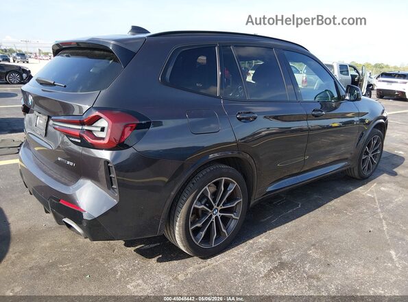 5UX43DP07N9K37334 2022 BMW X3 Gray Հետևի աջ