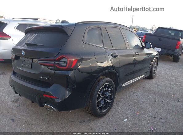 5UX43DP07R9V35601 2024 BMW X3 Black Հետևի աջ