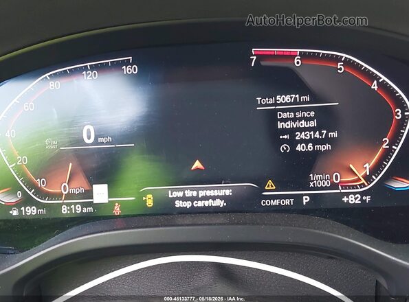 5UX43DP08R9W14873 2024 BMW X3 Gray Vista de los asientos traseros