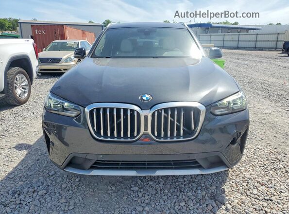 5UX43DP09N9M83639 2022 BMW X3 Charcoal Вид спереду