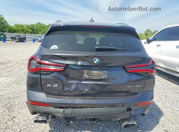 5UX43DP09N9M83639 2022 BMW X3 Charcoal Вид ззаду