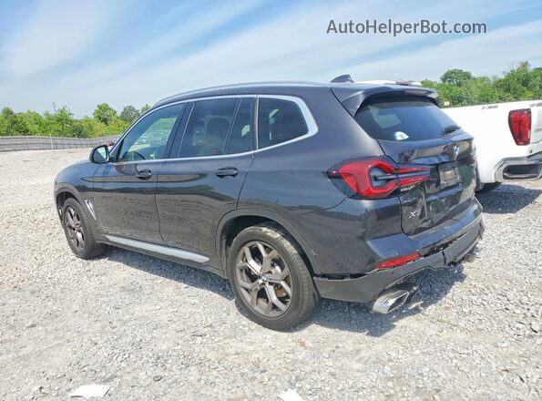 5UX43DP09N9M83639 2022 BMW X3 Charcoal Задня ліва чверть