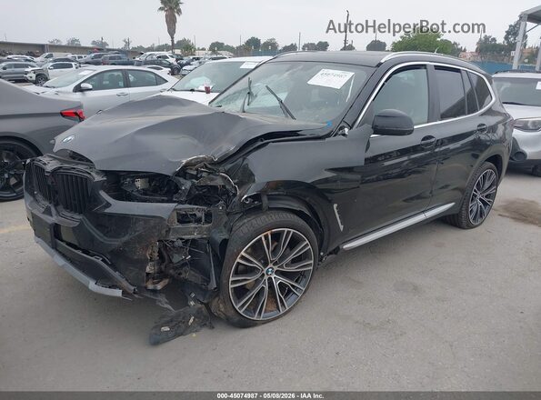 5UX43DP09R9W02022 2024 BMW X3 Black Vista tres cuartos delantera izquierda