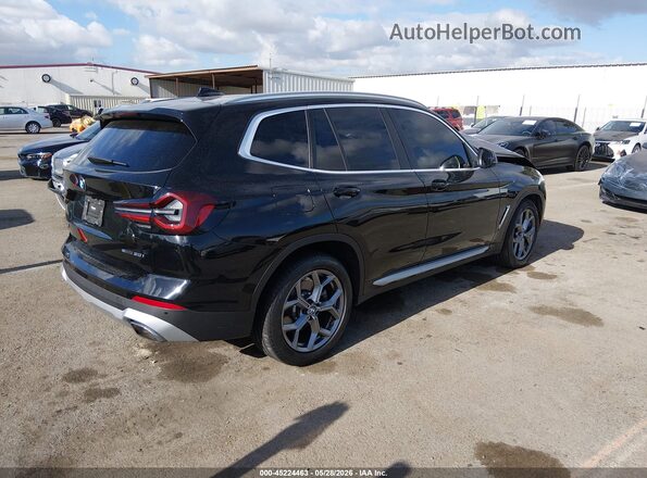 5UX43DP0XP9S73702 2023 BMW X3 Черный Задняя правая четверть