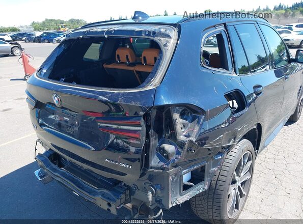 5UX53DP00N9M86966 2022 BMW X3 Blue Вид спереду