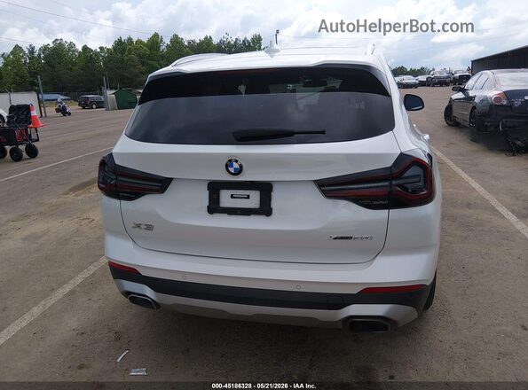 5UX53DP01N9J50159 2022 BMW X3 White 