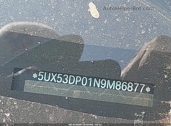 5UX53DP01N9M86877 2022 BMW X3 Black 