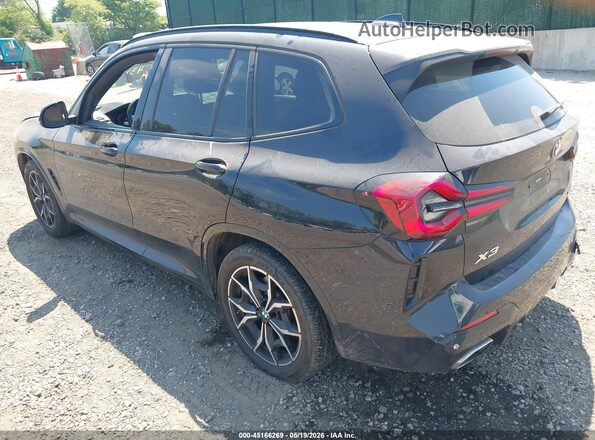 5UX53DP01N9M86877 2022 BMW X3 Black უკანა მარცხენა