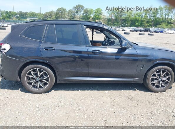 5UX53DP01N9M86877 2022 BMW X3 Black ხელსაწყოთა პანელის ხედი