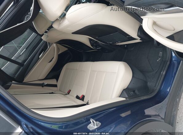 5UX53DP01R9V84281 2024 BMW X3 Blue Вид наклейки з VIN-кодом