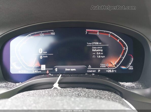 5UX53DP01R9V84281 2024 BMW X3 Blue Вид задніх сидінь