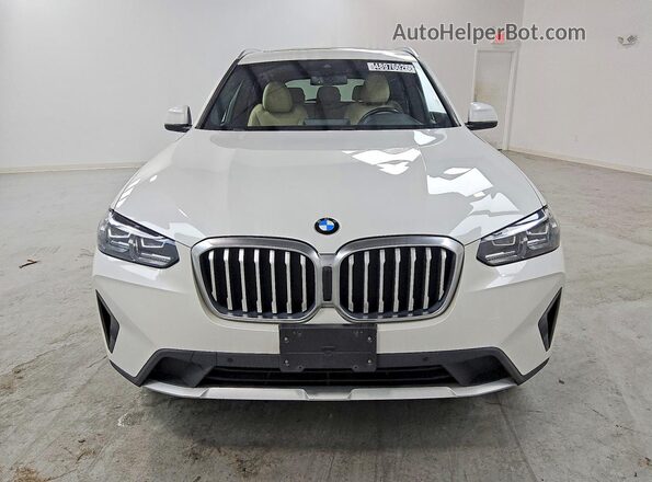 5UX53DP02N9J75183 2022 BMW X3 White Вид спереду