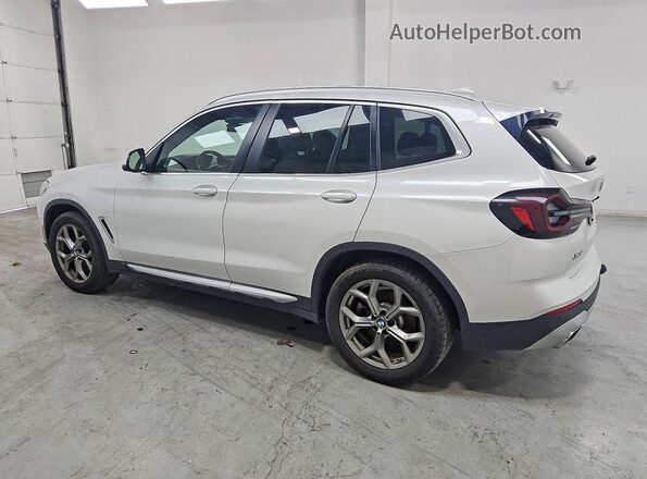 5UX53DP02N9J75183 2022 BMW X3 White Задня ліва чверть