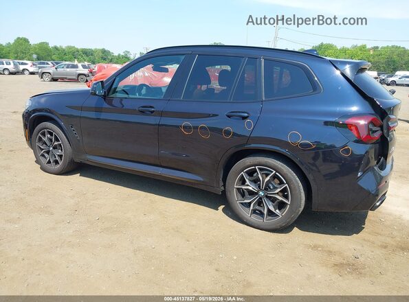 5UX53DP03R9X20880 2024 BMW X3 Dark Blue Trasero izquierdo