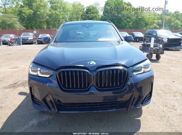 5UX53DP03R9X20880 2024 BMW X3 Dark Blue Vista del cuadro de instrumentos
