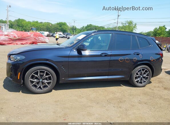 5UX53DP03R9X20880 2024 BMW X3 Dark Blue Vista interior de 360 grados