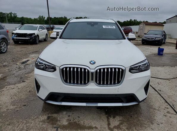 5UX53DP05P9R07535 2023 BMW X3 White წინა ხედი