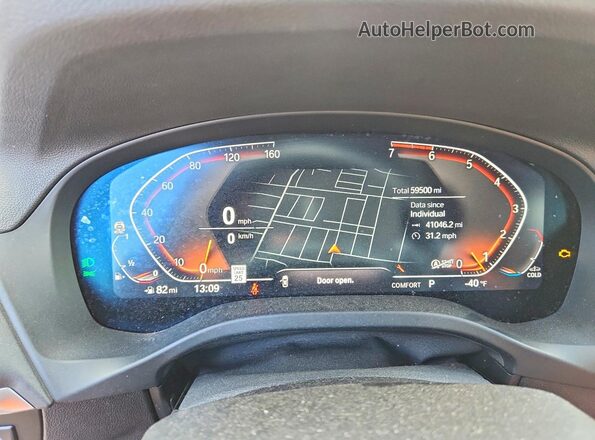 5UX53DP05R9U29460 2024 BMW X3 Black Widok zestawu wskaźników