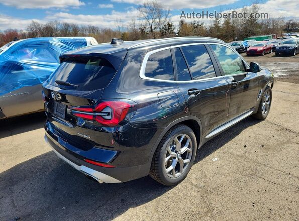 5UX53DP05R9U29460 2024 BMW X3 Black Tył prawy