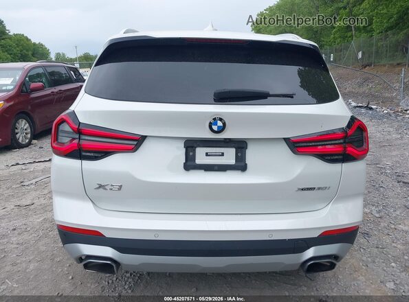 5UX53DP06N9K62911 2022 BMW X3 White 