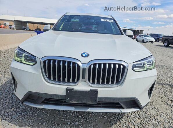 5UX53DP07N9J49971 2022 BMW X3 White 