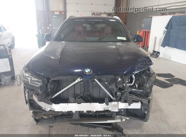 5UX53DP07P9P84787 2023 BMW X3 Dark Blue Instrument cluster view