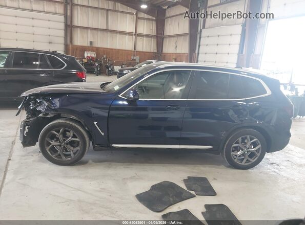 5UX53DP07P9P84787 2023 BMW X3 Dark Blue 360 interior view