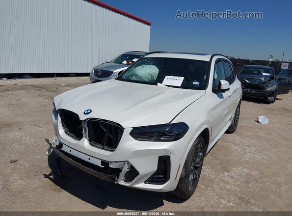 5UX53DP08P9P05630 2023 BMW X3 Белый Передняя левая четверть