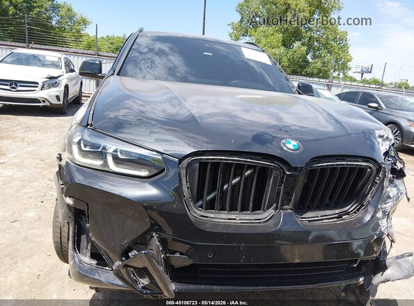 5UX53DP08P9S81480 2023 BMW X3 Black ხელსაწყოთა პანელის ხედი