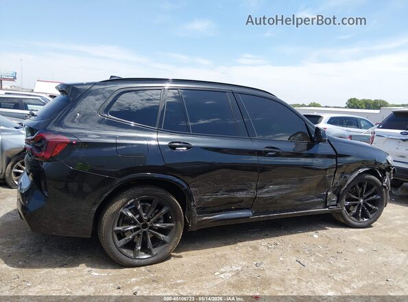 5UX53DP08P9S81480 2023 BMW X3 Black უკანა სალონის ხედი