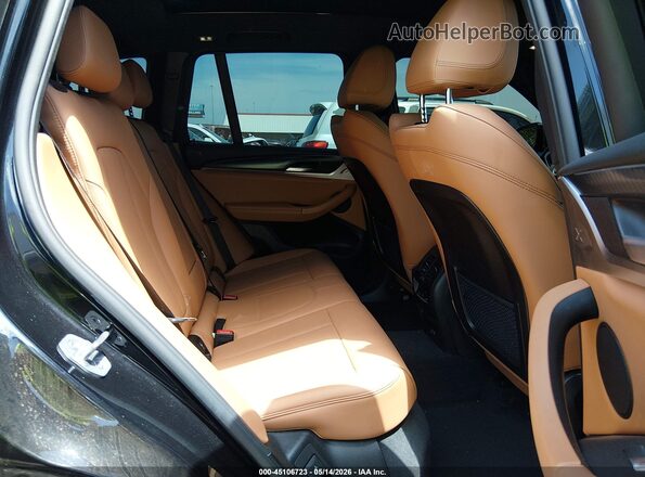 5UX53DP08P9S81480 2023 BMW X3 Black VIN კოდის სტიკერის ხედი
