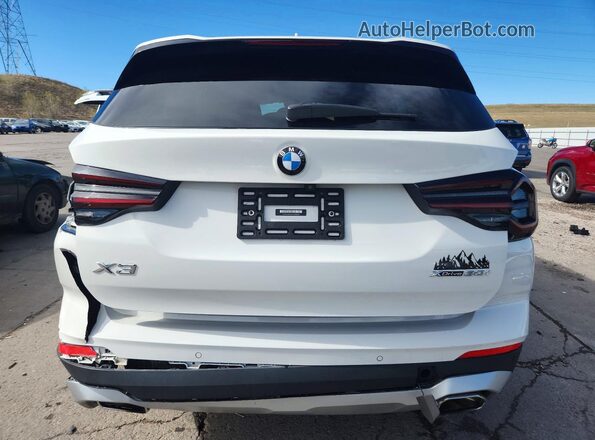 5UX53DP09P9R83940 2023 BMW X3 White Вид ззаду